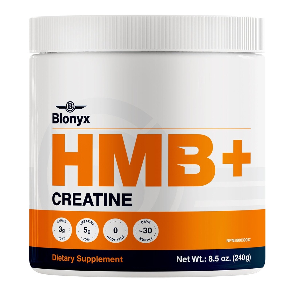 HMB + Creatine Supplement - 3g Daily HMB for Enhanced Strength, Power & Recovery, Ideal for High-Intensity Athletes, 30-Day Supply
