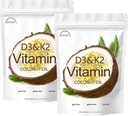 D3 + K2 Λάδι καρύδας Soft Gels, Βιταμίνη D3 10000 eu Plus K2 (MK-7) 200 mcg, Βιταμίνη D3 K2 συμπλήρωμα Softgels, Replenish Βιταμίνη D3 K2 Λάδι καρύδας Softgels 300 Gels