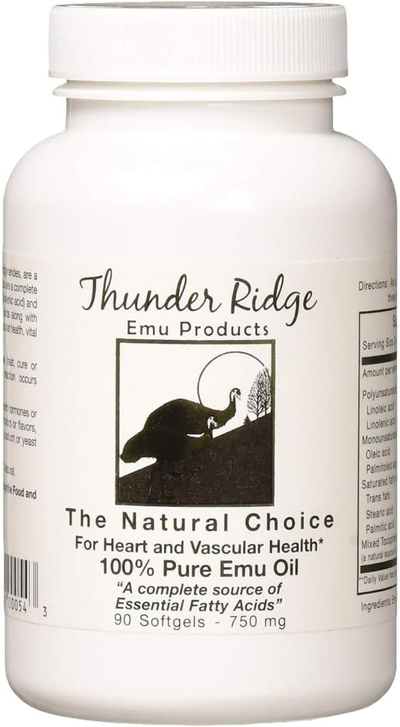Thunder Ridge Emu Προϊόντα 100% καθαρό πετρέλαιο Softgels, 90 κόμης