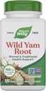 Nature's Way Wild Yam Root Capses, Women's Traditional Health Support*, 700 mg ανά 2-Capsule Serving, Μη-GMO Project Επαληθευμένο, 100 Vegan Caps (Packaging May Vary)