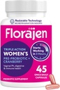 Florajen Γυναικεία Προβιοτική, Προβιοτική, & Cranberry συμπλήρωμα για Κολπική Υγεία, Ανοσολογική Υποστήριξη, & Digestive Wellness - 30-Count