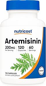 Nutricost Artemisinin 200mg, 120 κάψουλες χορτοφαγικής - Μη ΓΤΟ, Χωρίς γλουτένη, 60 εξυπηρετήσεις