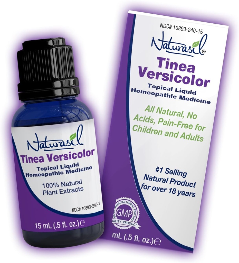 Naturasil Ισχυρή Tinea Versicolor θεραπεία - γρήγορη δράση Tinea Versico ανακούφιση 