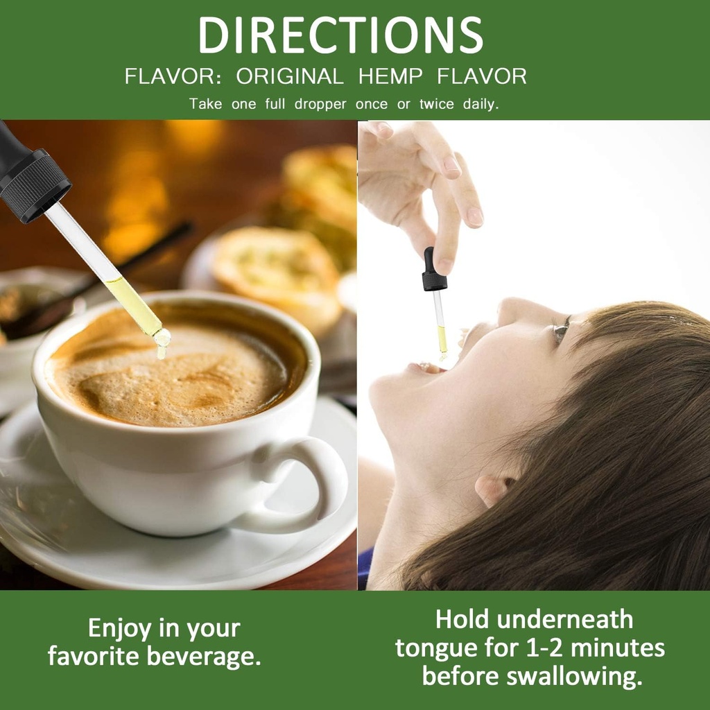 (2 Pack) 5000mg Βιολογικό έλαιο κάνναβης - Πλούσιο σε Ωμέγα 3-6-9 - Φυσικές σταγόνες κάνναβης - Κατασκευάζεται στις ΗΠΑ