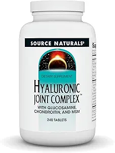 Source Naturals Hyaluronic Joint Complex με Γλυκοσαμίνη, Χονδροϊτίνη & MSM Extra Strength - 240 Tablets