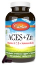 Carlson - ACES + Zn, Βιταμίνες A, C, E + Σελήνιο & Ψευδάργυρος, Πολυβιταμίνη με ψευδάργυρο, Κυτταρική Υγεία & Ανοσολογική Υποστήριξη, Σελήνιο Πολυβιταμίνη, Αντιοξειδωτικό, 360 Softgels