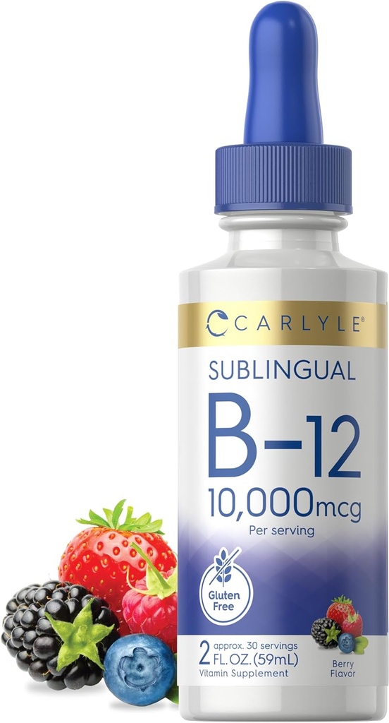 Υπογλώσσια Υγρές σταγόνες Carlyle Vitamin B12