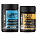 ONNIT Premium Alpha Brain Bundle - Nootropic Brain Supplement (30 Count) για Εστίαση, Συγκέντρωση & Μνήμη + Shroom Tech Sport για Άσκηση, Ενέργεια & Καρδιαγγειακή Απόδοση (84 Count)