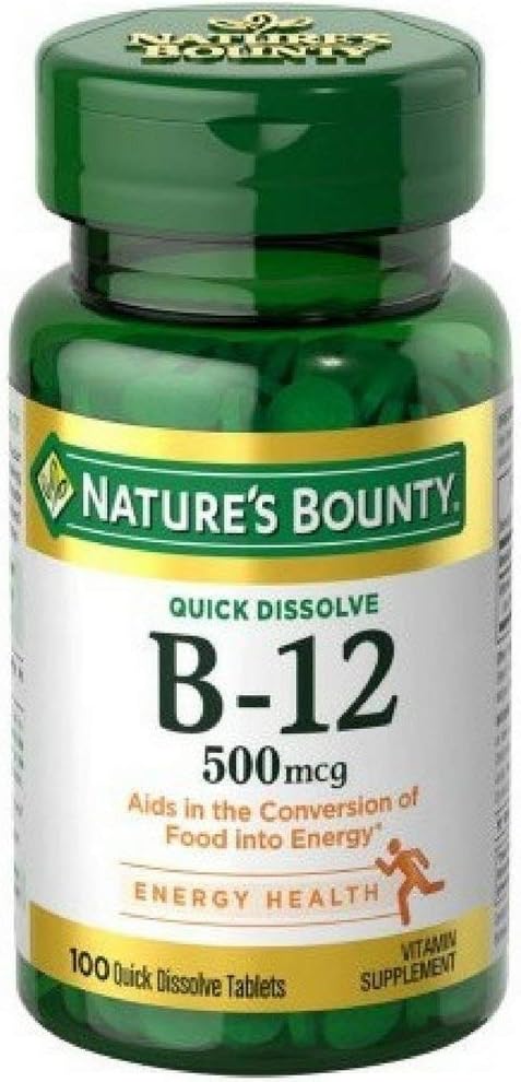 Βιταμίνη B-12 500 mcg, 100 ea(Pack of 5)