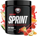 6AM Run Sprint - Pre Workout Powder for Instant Energy Boost for Cardio and Focus - Δεν Jitters, Υψηλής Ενέργειας Φόρμουλα Κατάστασης - Όλα φυσικά, Keto, Vegan (Fruit Punch, Full Bottle)