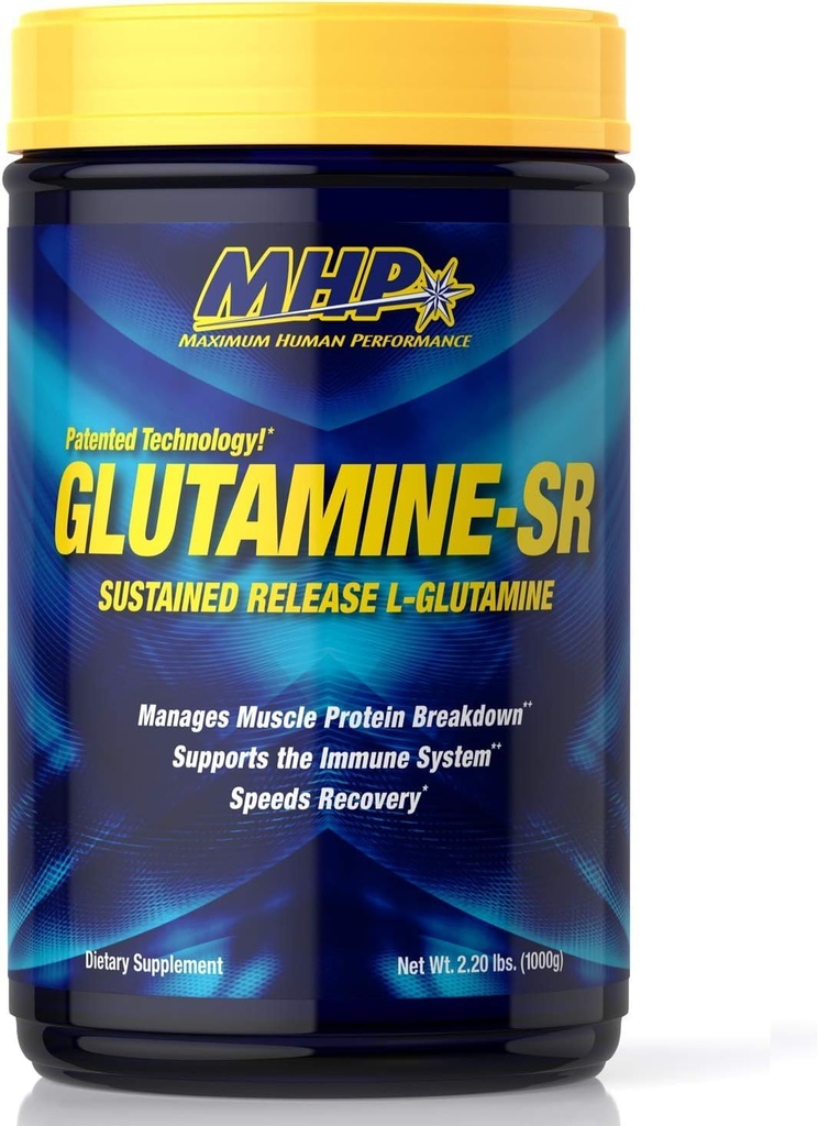 MHP Glutamine SR, Ανοσοποιητική υγεία, αποκατάσταση μυών, υποστήριξη μυϊκή μάζα, ανάκτηση ταχύτητας, 160 εξυπηρετούν, 2,2 λίρα (πακέτο του 1)