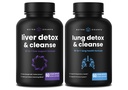 NutraChamps Liver Cleanse Κάψουλες και κάψουλες καθαρισμού πνεύμονα 2 πακέτο