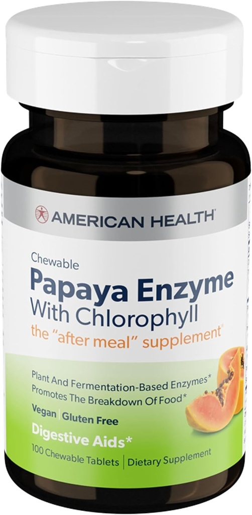 Papaya Enzyme w/ Chlorophyl Μασώμενα δισκία ^