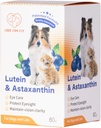 Lutein for Dogs and Cat Eye Supplement Aspaxanthin All Natural Ingredient Human Grade Support Tear Stain Immune, Lutein πηγάζει από ΗΠΑ, Enhance Vision Health Antioxidants- 2.8 Oz