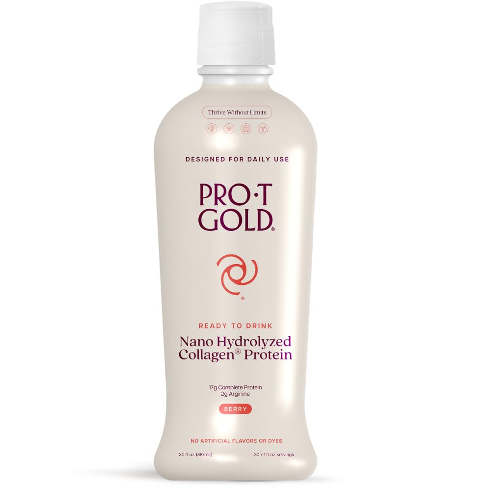 ProT Liquid Collagen Prot, 17g καθαρών πρωτεϊνών Nano-Hydrolyzed Grass Fed Collagen, 2g Arginine για υποστήριξη τραύματος, χωρίς γλουτένη, χωρίς ζάχαρη, 0g υδατάνθρακες, μη GMO, Berry, 30 fl oz μπουκάλι