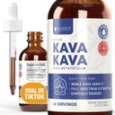 Rejuvica Health Kava Kava Root Extract Supplement - Active Kava Kava - Ισχυρή χαλάρωση & ηρεμία - Υγρό εκχύλισμα - Piper Methysticum - Ευγενής ποικιλία - Φυσικά που συμβαίνει Kavalactones - 48 Υπηρεσίες