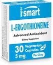 Supersmart L-Εργοθειονεΐνη Συμπλήρωμα 5mg ανά ημέρα (προηγμένο αντιοξειδωτικό) 