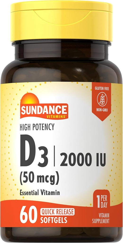 Sundance Βιταμίνη D3 2000 IU 