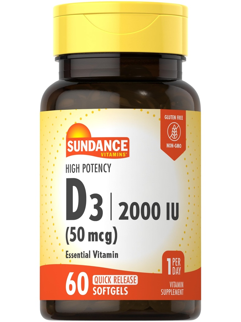Sundance Βιταμίνη D3 2000 IU 