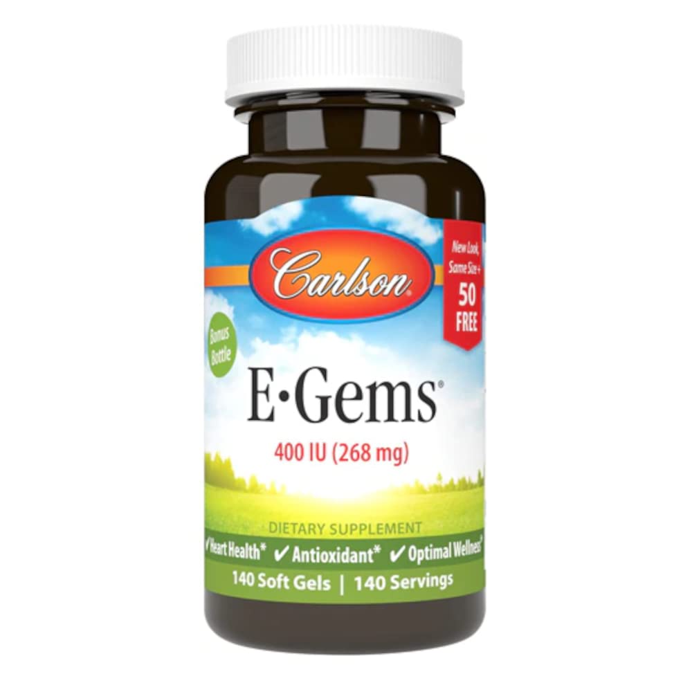 Carlson E-GEMS - 400 IU - 140 Softgels