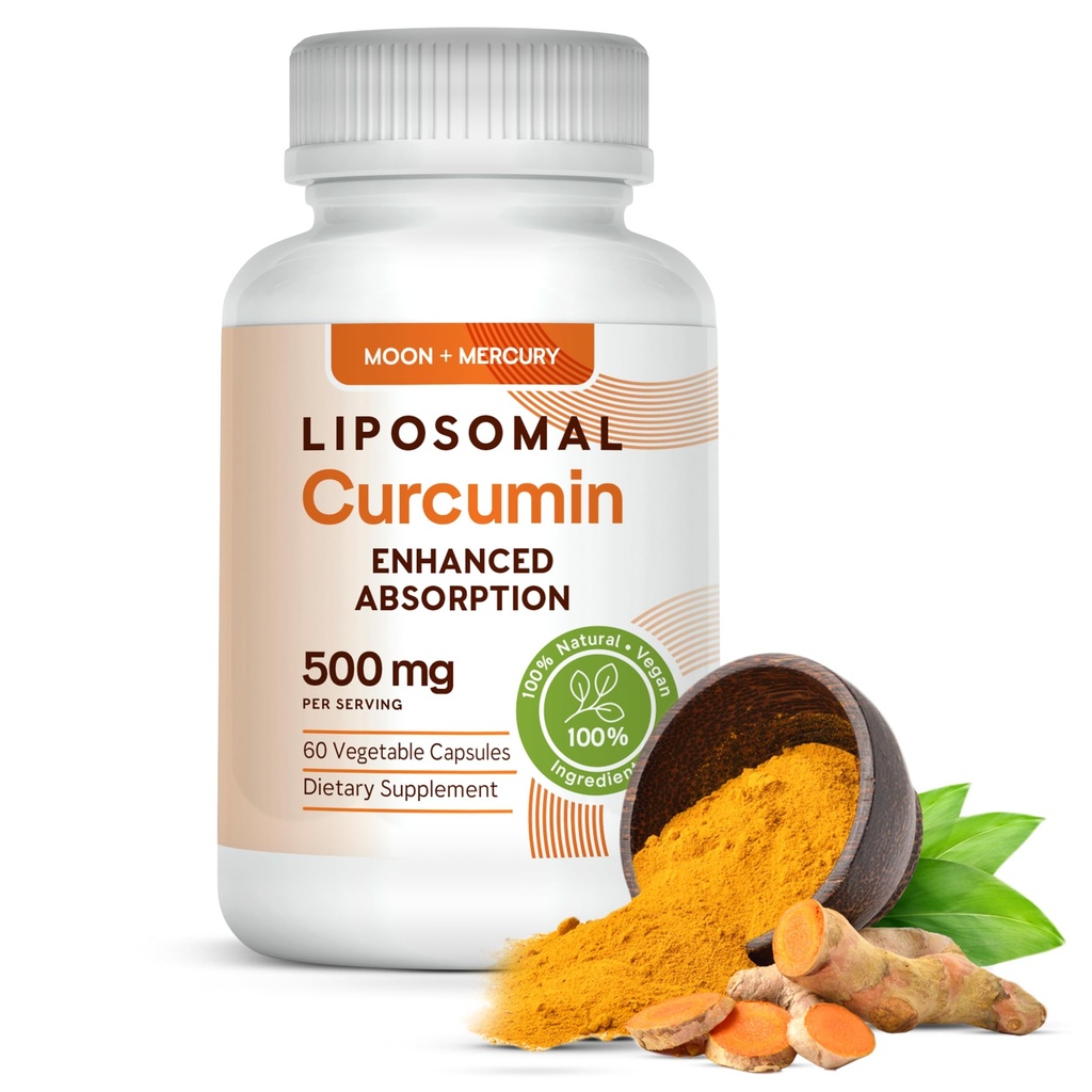Liposomal Turmeric Curcumin 500mg - 60 Turmeric Curcumin Συμπληρώματα Κάψουλες