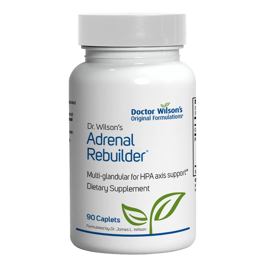 Dr. Wilson's Adrenal Rebuilder Full HPA Axis & Adrenal Support 90 Caplets* | Multiglandular Support for Adrenal Function, Cortisol Balance and the HPA Axis*