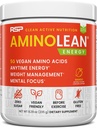 RSP NUTRITION AminoLean Natural Pre Workout Powder, Sucralose Free Amino Energy with No Artificial Dyes, Vegan BCAAs and Weight Management, Mango, 25 Serv