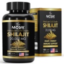 Βιολογικό Shilajit με Fulvic Acid, Humic Acid, 85+ Minerals- Gold Grade Plus - Ίδια με Resin - Energy, Stamina, Brain Support - 120 Caps - Κατασκευασμένο στις ΗΠΑ