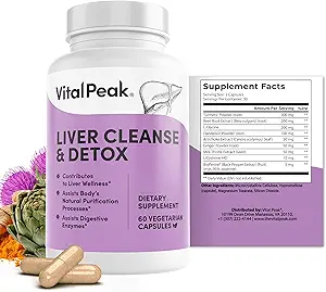 Liver Cleanse Detox & Repair - Συμπλήρωμα στήριξης για την υγεία του ήπατος - με κρέμα γάλακτος, βερβερίνη, σκόνη ρίζας τεύτλων, κουρκουμά, τζίντζερ, ρίζα δαντελίων, Artichoke, εκχύλισμα σπόρων σταφυλιών & Περισσότερα - 240 κάψουλες