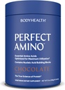 BodyHealth PerfectAmino Powder - BCAA και EAA Σκόνη για την προ και μετά προπόνηση - Amino Acid Energy Drink για άνδρες και γυναίκες για να υποστηρίξει Lean μυών και αποκατάστασης - Σοκολάτα - 60 εξυπηρετούν