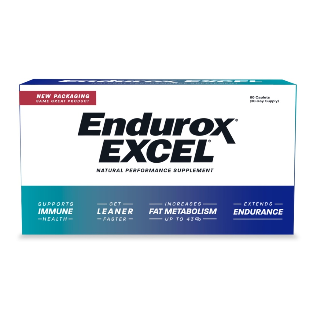 Pacific Health Endurox Excel Natural Performance Supplement, Αυξάνει Μεταβολισμό & Κατασκευάζει την αντοχή με Ciwujia (Ginseng) Root - 60 Caps