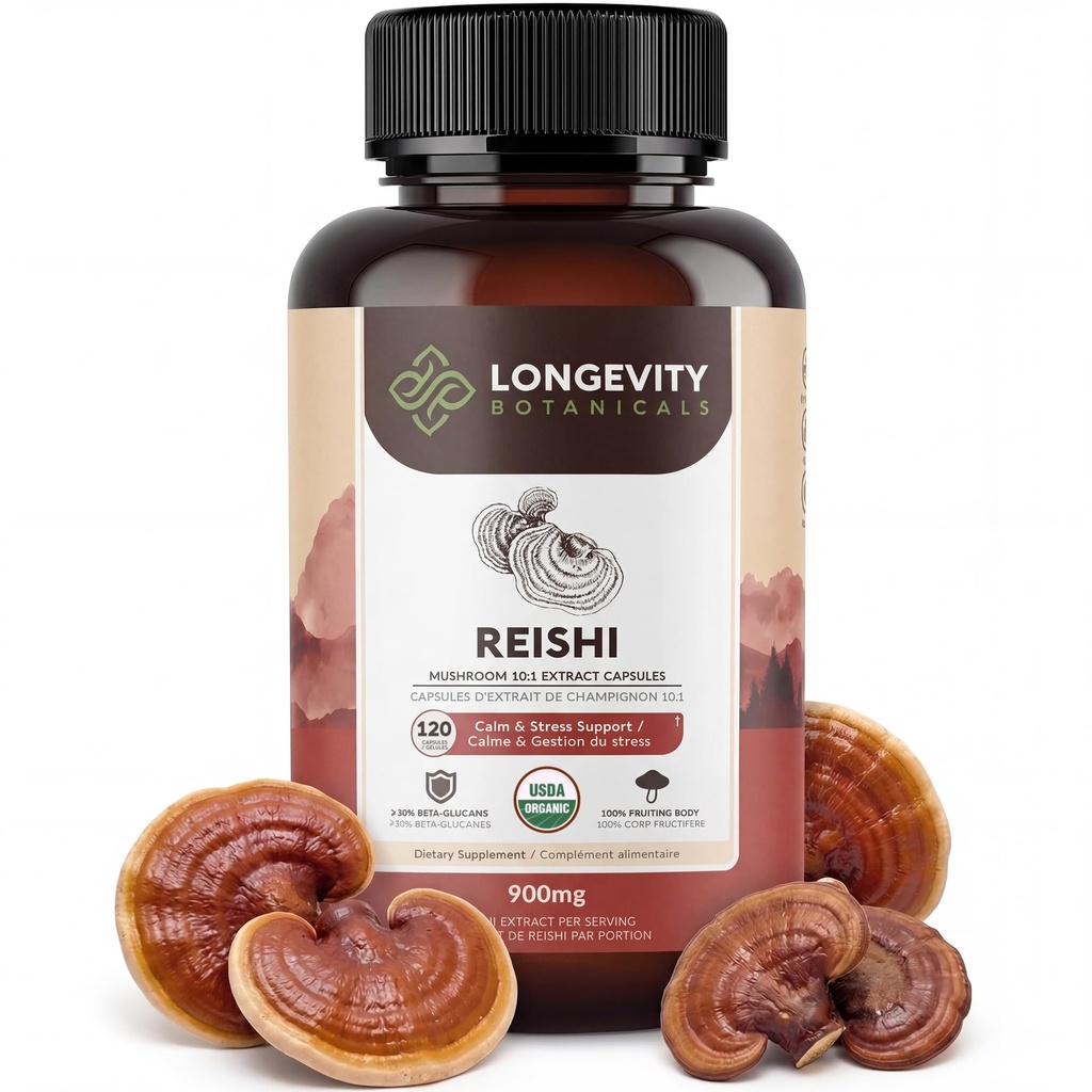 Βιολογικό συμπλήρωμα καψακίων Reishi Mushroom (120) 