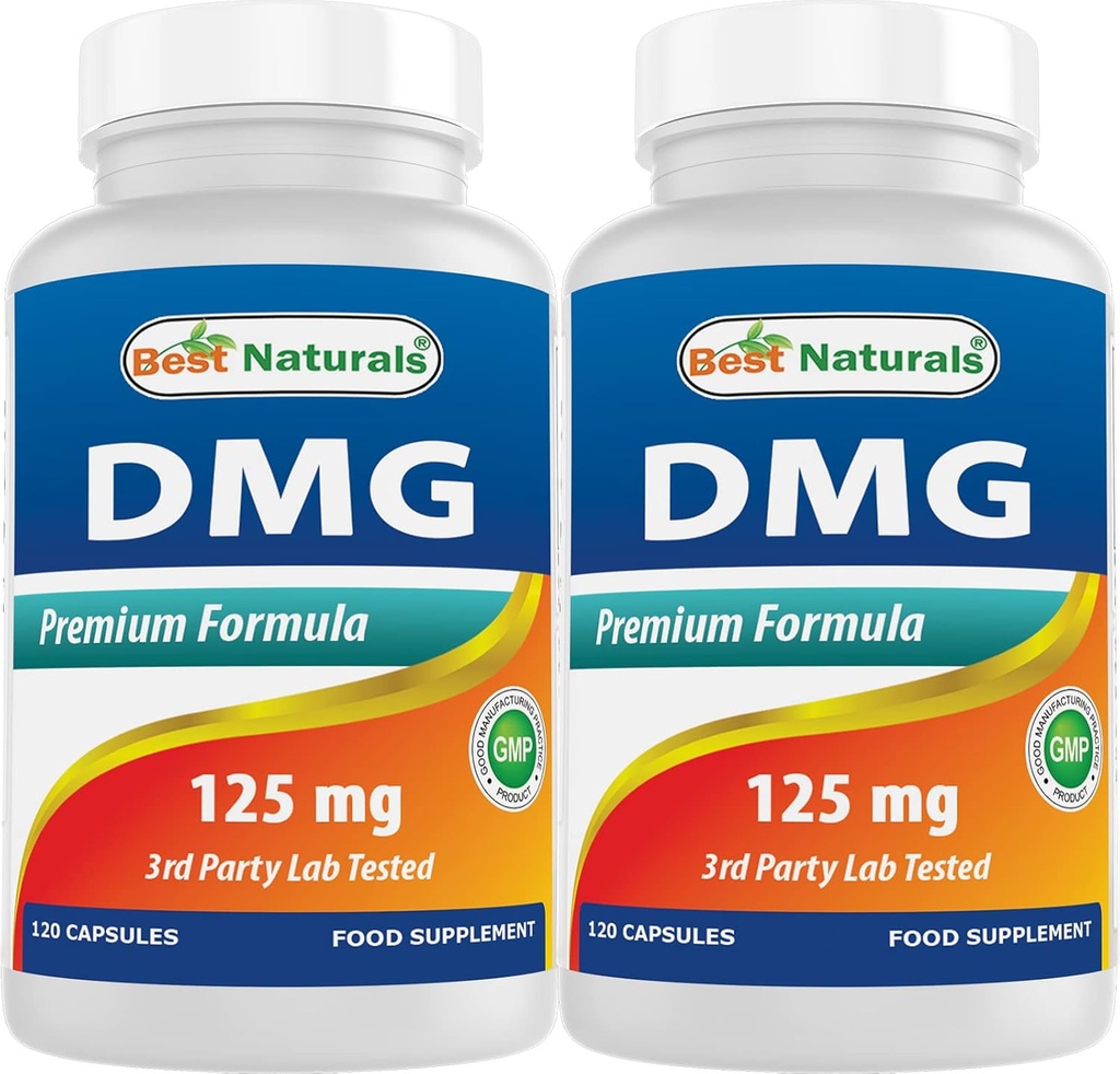 Best Naturals DMG 125 mg 120 Capsules (120 Count (Pack of 2))