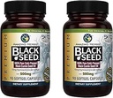 Amazing Herbs Premium Black Seed Oil Capsules - Gluten Free, Non GMO, Cold Pressed Nigella Sativa Aids in Digestive Health, Immune Support, Brain Function - 90 Count, 500mg (Pack of 2)