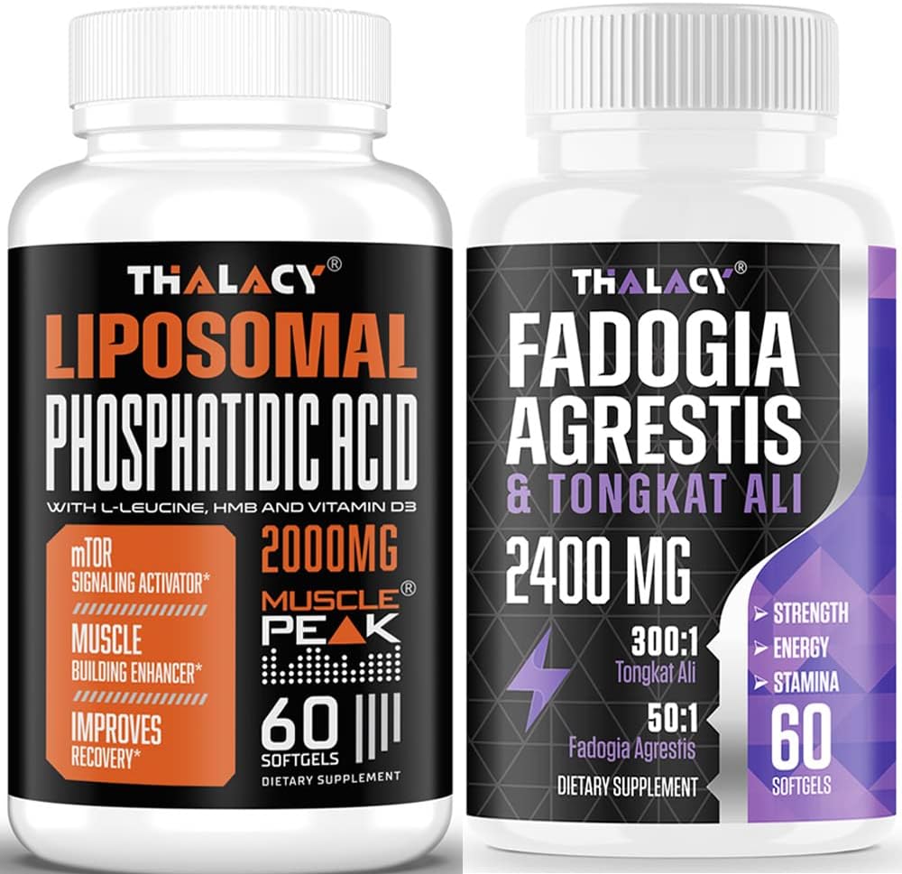 Phosphatidic Acid 2000mg με Fadogia Agrestis 1400mg και Tongkat Ali 1000mg για μέγιστη αντοχή, ενέργεια & μυϊκή Building Bundle