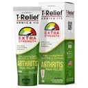 MediNatura T-Relief Extra Strength Arthritis Cream Arnica +12 Pain Relieving Natural Medicines Help Soothe Soreness Stiffness Aches & Pains in Joints Naturally - 3 oz