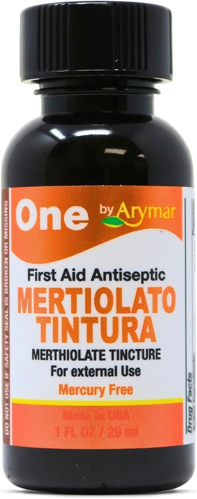 Arymar Mertiolato Βάμμα 1 fl oz. Αντισηπτική Λύση για Μικρές Κόψεις, Σκραπ & Καψίματα.