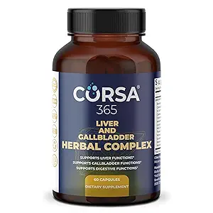 Liver Health and Gallbladder Support Formula - Liver Cleanse Detox & Repair Βότανο Συγκρότημα με Rosehips St. John's Wort Χαμομήλι - Gallbladder Ηπατικό Συμπληρώματα για γυναίκες άνδρες - 60 κάψουλες