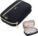 BAGSFY Pill Organizer Case 2 Times a Day- Weekly Medicine Organizer Travel Pill Box with Removable 7 Day Medicine Case Container for Fish Oil, Vitamin, Supplement