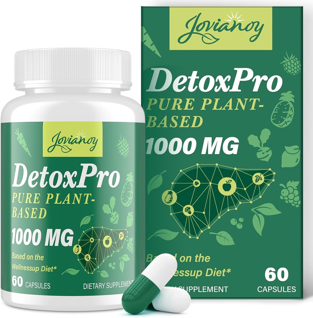 2000 MG Plant-based Detox Cleanse – Φυσικό τοξικό διάλυμα για το συκώτι, το έντερο και το έντερο – Αντιοξειδωτικό & Digestive Support – Zeolite Detox – Fast-Active Detox Complex για γυναίκες & άνδρες – 60 κάψουλες