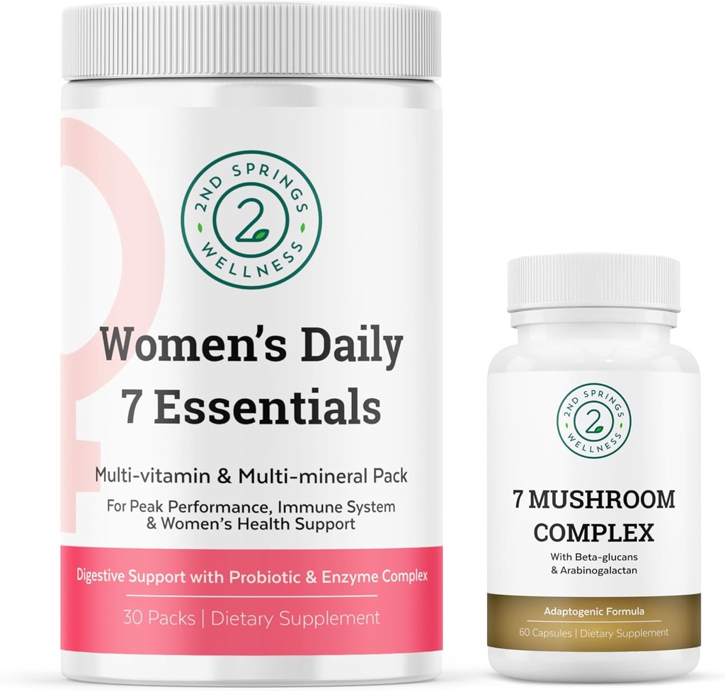 Γυναικείο δέμα ζωτικότητας - 7 Mushroom Complex & Women's Daily 7 Essentials for Complete Wellness