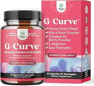 Natures Craft G Curve Horny Goat Weed for Women - Ενυδάτωση Feminine Blend with Maca Root Female and Tribulus Terrestris Enhanced Energy Mood Performance