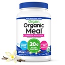 Orgain Organic Vegan Meal Replacement Protein Powder, Vanilla Bean - 20g Πρωτεΐνη με βάση το φυτό, Χωρίς γλουτένη, Χωρίς γαλακτοκομικά, Χωρίς λακτόζη, Χωρίς σόγια, Χωρίς ζάχαρη, Για Smoothies & Shakes - 2,03lb
