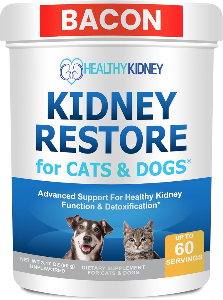 Cat and Dog Kidney Support, Natural Renal Supplements to Support Pets, Feline, Canine Healthy Kidney Function and Urinary Tract. Essential for Pet Health, Pet Alive, Easy to Add to Cats and Dogs Food