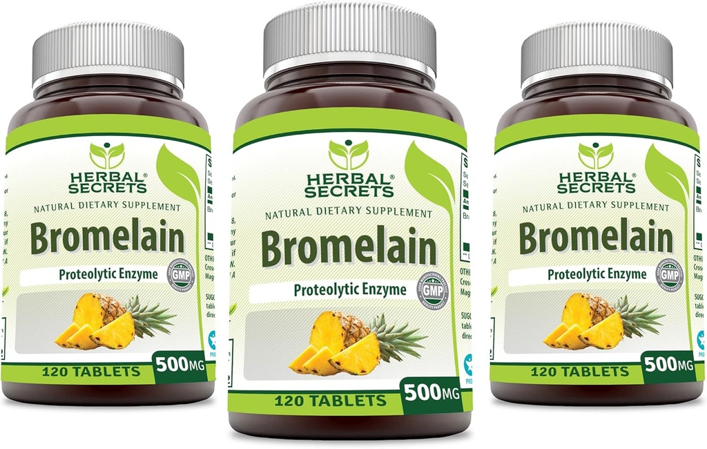 Φυτικά Μυστικά Bromelain 500 Mg 120 Tablets Συμπλήρωμα 