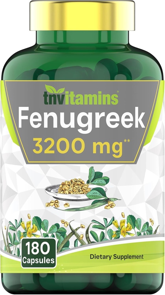 tnvitamins Fenugreek Κάψουλες: 3200 mg - 180 κάψουλες 