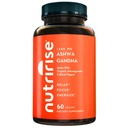 NutriRise οργανικές κάψουλες ρίζας Ashwagandha με μαύρο πιπέρι, 1300mg, φυσικό στρες & mood, Thyroid & ανοσοποιητικό συμπλήρωμα υποστήριξης, σαφήνεια, εστίαση & ενέργεια, χωρίς γλουτένη, 60 Count