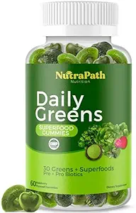 Superfood Daily Greens Gummies - Φρούτα, Veggies, και Super Foods για Ανοσία, Ενέργεια - 60 Gummies