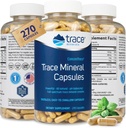 Trace Minerals Low-Sodium ConcenTrace Κάψουλες - Συμπλήρωμα για την υποστήριξη της Οστικής Υγείας & Ενέργειας του Σώματος - Συμπλήρωμα Υγιεινής Ενυδάτωσης & Ηλεκτρολυτών Υποστήριξης - 270 Κάψουλες (90 Υπηρεσίες