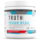 Αλήθεια Διατροφή Vegan BCAA σκόνη- 2:1:1 Ratio Φυσικό BCAAs Amino Acids σκόνη για την ενέργεια, οικοδόμηση μυών, μετά την αποκατάσταση προπόνηση ποτό για την αποκατάσταση των μυών (κόκκινο σμέουρο, 30 εξυπηρετούν)